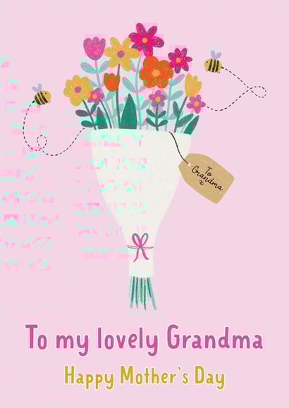 Classic Mothers Day Card - Grandma - Bouquet - To My Lovely Grandma Happy Mothers Day created by Nicole Julia