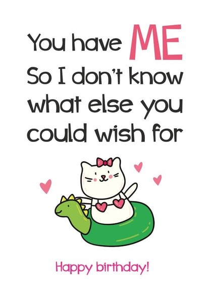 Happy birthday from funny cat created by Movaliz