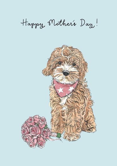Cockapoo Mother's Day Card created by Amelia Ilangaratne