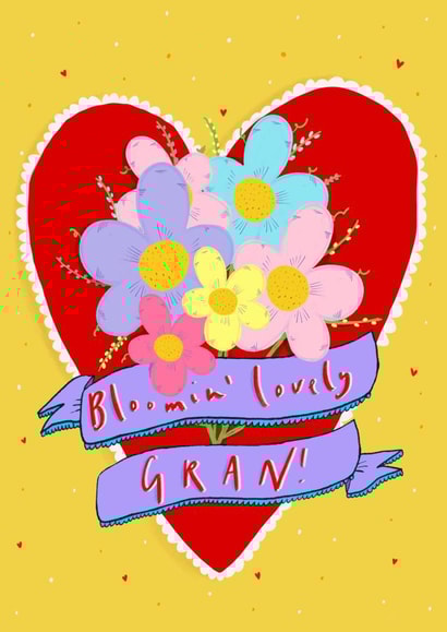 Pretty Mothers Day Card - Gran - Flowers - Bloomin' Lovely Gran created by Claire Barclay