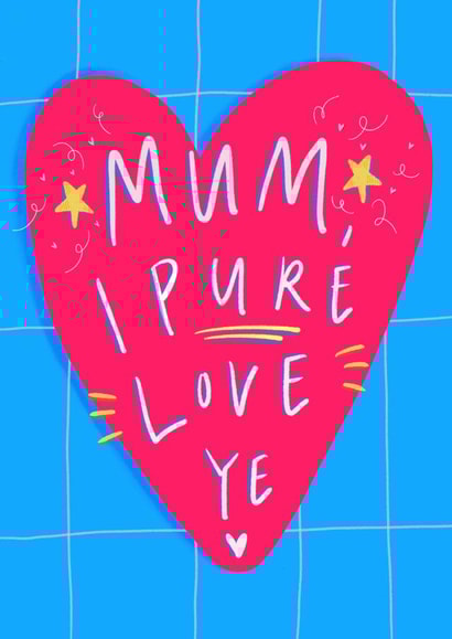 Mum, I Pure Love Ye! created by Claire Barclay