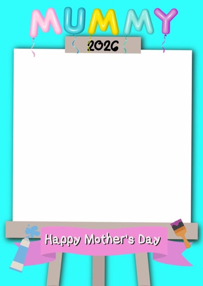 Personalised Mother’s Day Card 2026 for Mum – Kids Draw Your Own Picture created by Kerrylovescards