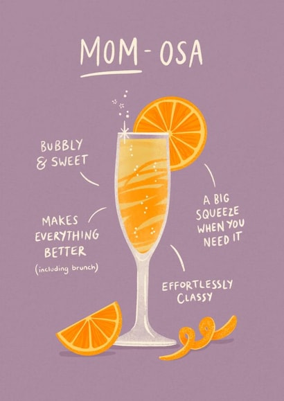 Mom-osa Mother's Day Card created by Bird & Co Studio