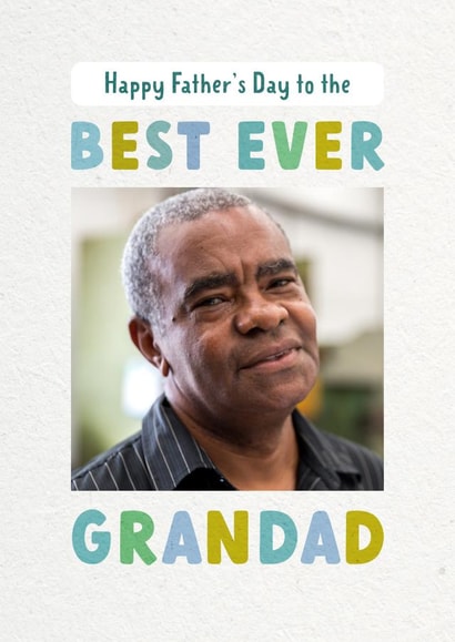 Grandad Father's Day Personalised Photo Card 11854 created by Evie Garnett Designs