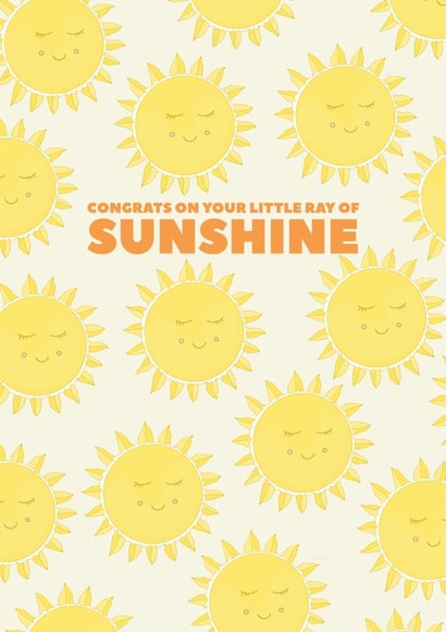 Congrats on Your Little Ray Of Sunshine created by Pearl Ivy