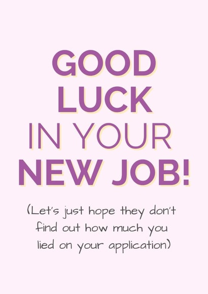 Good Luck In Your New Job Card created by KB Handmade Boutique