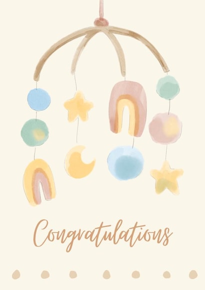 Congratulations - New Baby Card created by The Uncommon Room UK