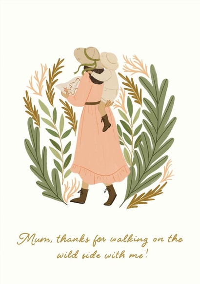 Wild side Mother's day card created by Frankie Norman