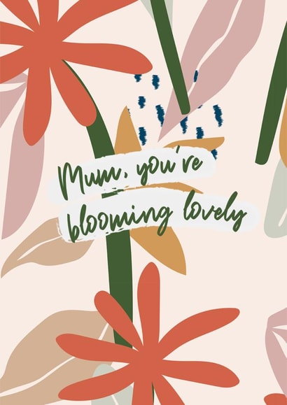 Blooming Lovely card for mum created by Lauren Beth Designs