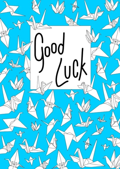 Good luck cranes created by Mai House Prints