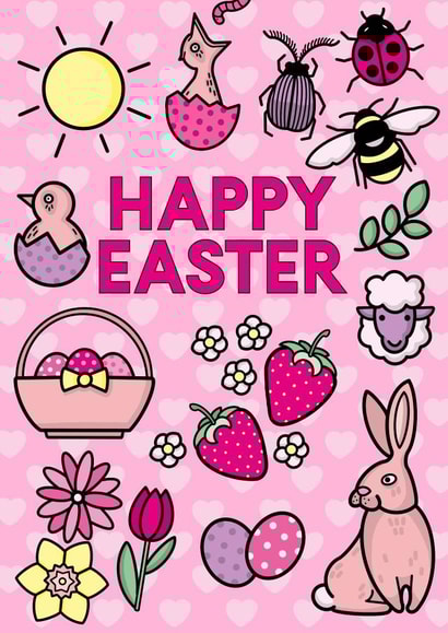 Hello Spring! Easter Card created by rhillustration 