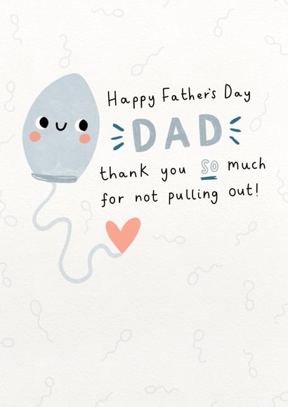 Thanks for not pulling out Dad! Father's Day Card created by Jess Moorhouse