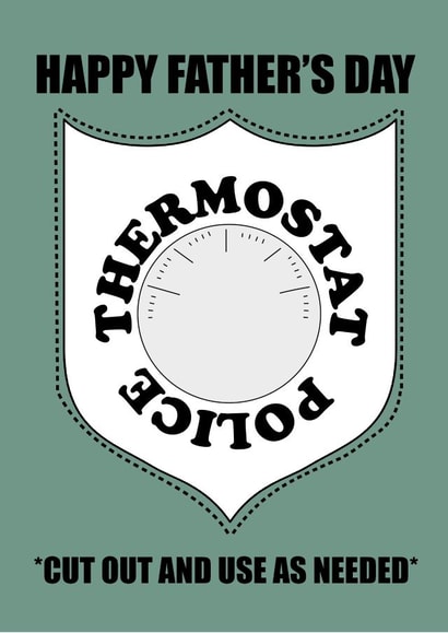 Thermostat Father's Day Card created by Pack a Punch Designs