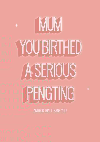Mum you birthed a pengting created by Boujee Creationz
