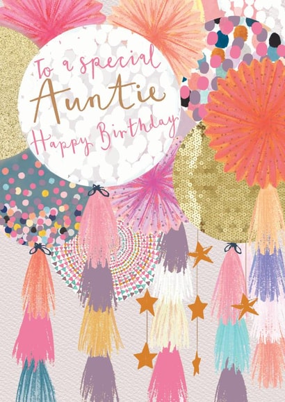 Auntie Birthday Balloons created by Louise Tiler