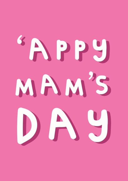 Cute Mothers Day Card - Mum - Appy Mam's Day created by @TheGrafixCat