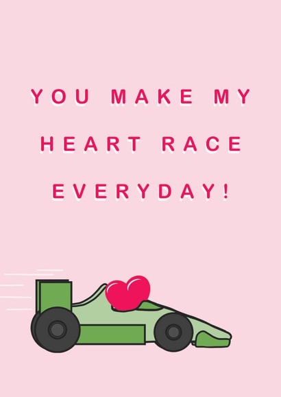 Make my heart race Anniversary/Valentines day Card created by LAYERS DESIGNS