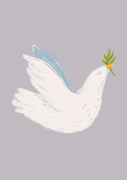 White dove card created by Maria Myrkina