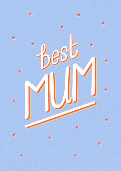 Best Mum Card created by Ellie Richards