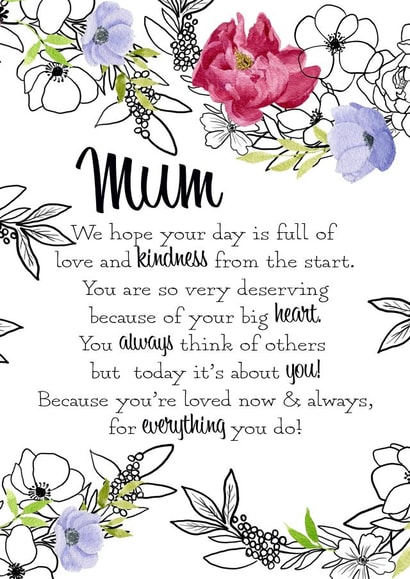A beautiful heartfelt Mothers Day card created by Ami Webster