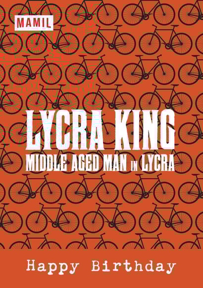 Lycra King Birthday Card created by Graphics 24