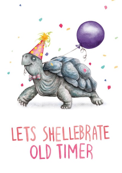 Let's shellebrate old timer created by Citrus Bunn