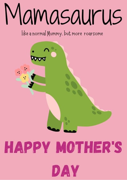 Mamasaurus like a normal Mummy, but more roarsome. created by Tancraftic