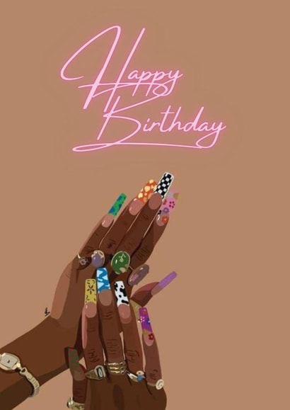 Birthday Nails created by Mandy Makes