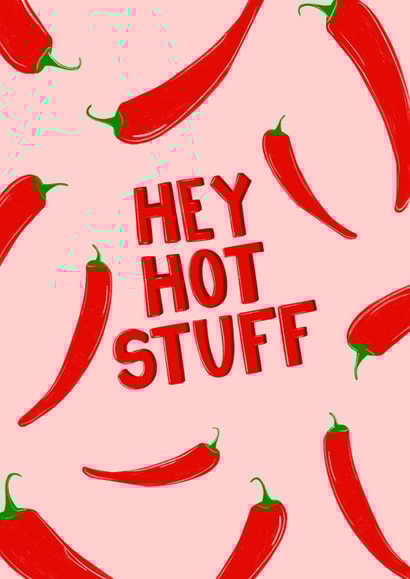Hey Hot Stuff Anniversary Card created by Moo Cow Design