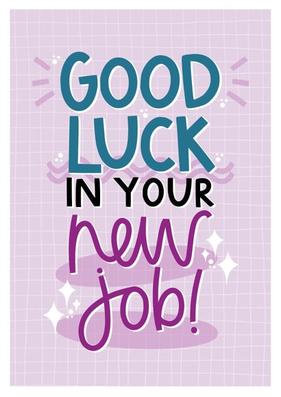 Bright And Bold New Job Card created by Amy Writes