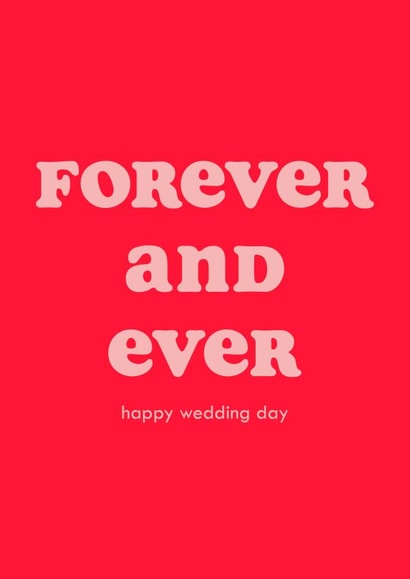 Forever and Ever wedding card created by Club Mou
