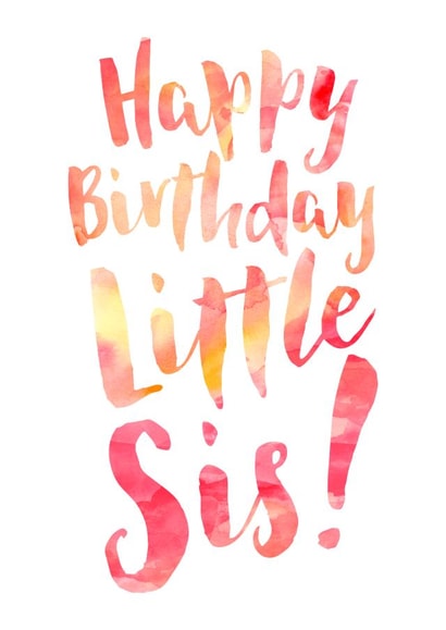 Little Sister Birthday Card created by Dig The Earth