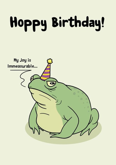 Joyful Toad Birthday Card created by Sam Birch