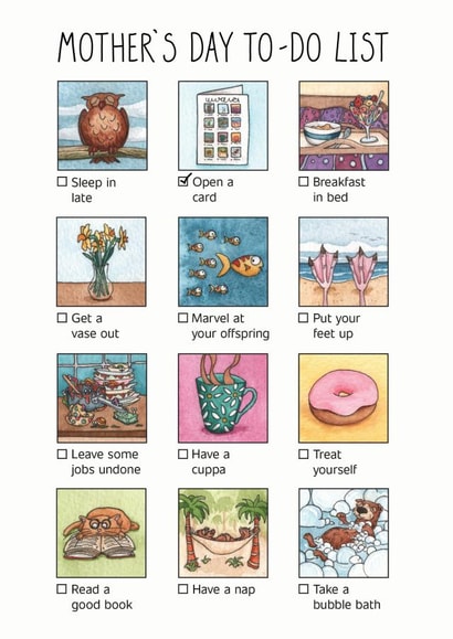 Mother's Day To-Do List created by Lucy Reynolds