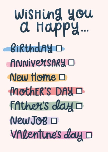 multiple occassions - card created by katie illustrated