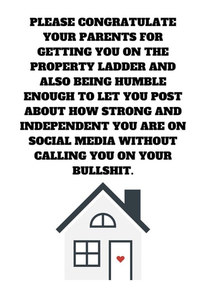 Congrats on the new home - but not to you card created by No Filter Cards