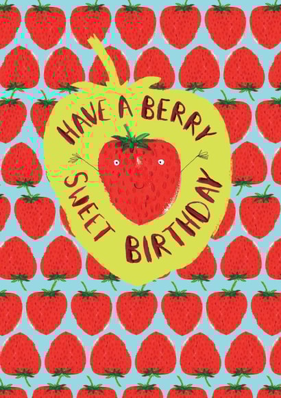 Berry sweet Birthday Card created by Dawn Quigg Illustration
