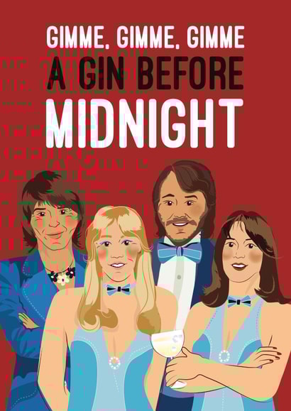 Gimme a Gin before Midnight ABBA created by Quitting Hollywood