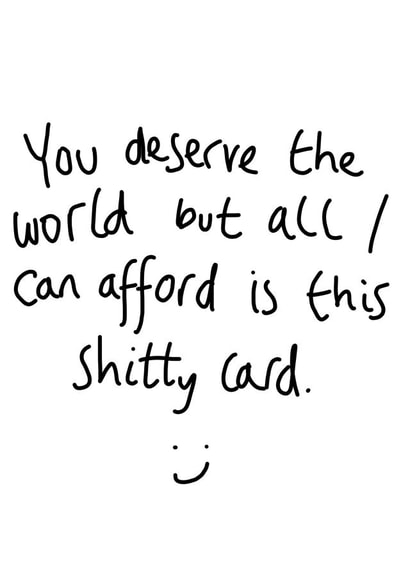 You deserve the world card created by Rochelle Asquith