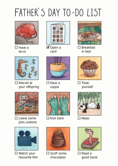 Father's Day To-Do List Card created by Lucy Reynolds