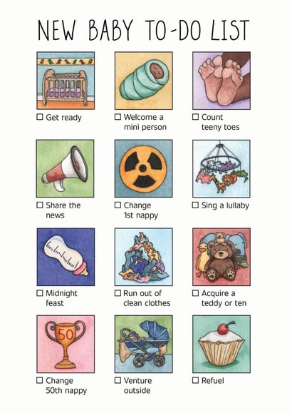 New Baby To-do List created by Lucy Reynolds