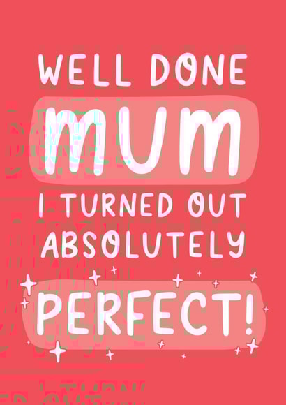 Well Done Mum Mother's Day Card created by Yasmin Atherton