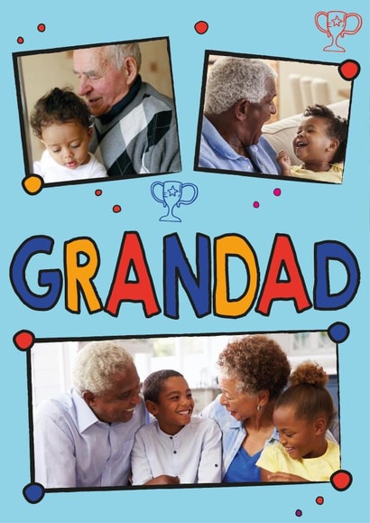Personalised card for Grandad created by Quinton cards