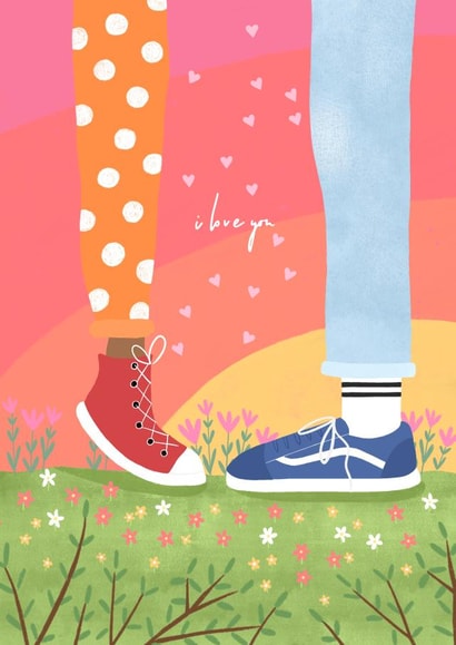 I Love You Cute Couple Card created by Charlotte  MacDonald