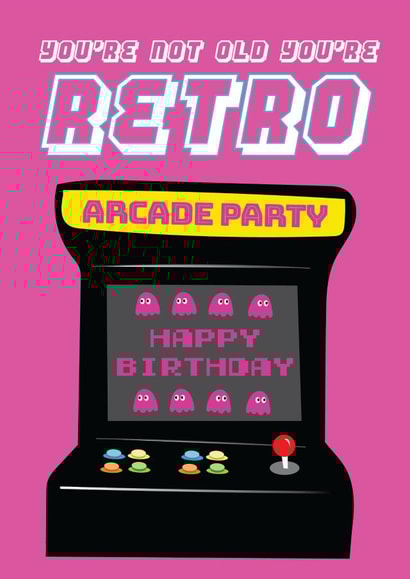 Retro Arcade - Happy Birthday Card created by @Laura Lonsdale Designs