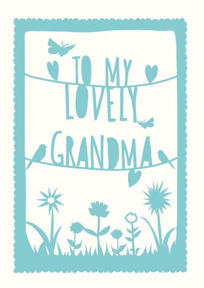 Pretty Mothers Day Card - Grandma - Birds - To My Lovely Grandma created by Cloud Cuckoo Design
