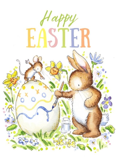 Easter bunny card created by Kate Garrett