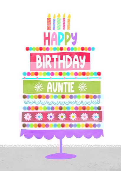 Happy Birthday Auntie 1001 created by Jay Design