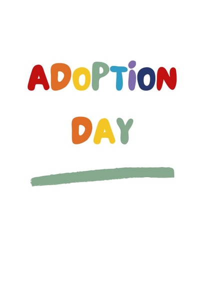 Adoption Day Rainbow Card created by Frog & Gnome