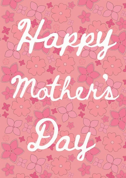 Happy Mother's Day Pink Flower Card created by Bec Broomhall